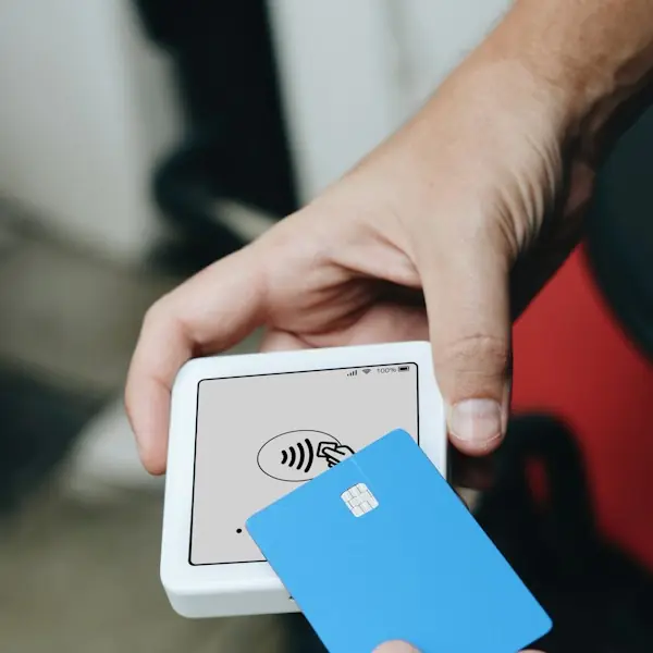 Card tapped on a contactless payment reader